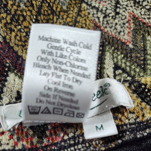 Coldwater Creek Multicolor Fall Women's Vest Size Medium  Lightweight Sheer - Picture 10 of 10